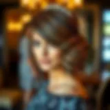 Elegant hairstyle for special occasions