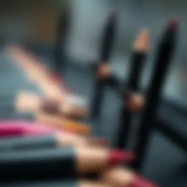 Diverse Shades of Smudge-Proof Eyeliners A selection of various smudge-proof eyeliners in different shades.