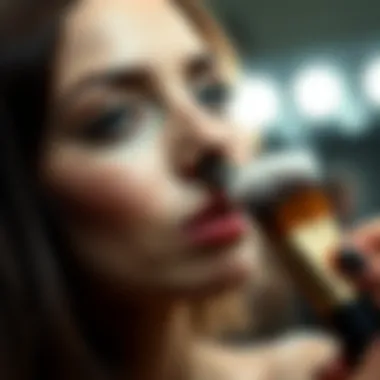 Application techniques using horsehair brushes