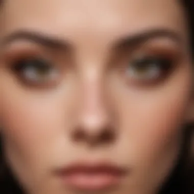 The Allure of Almond-Shaped Eyes A captivating close-up of almond-shaped eyes with a shimmering gaze