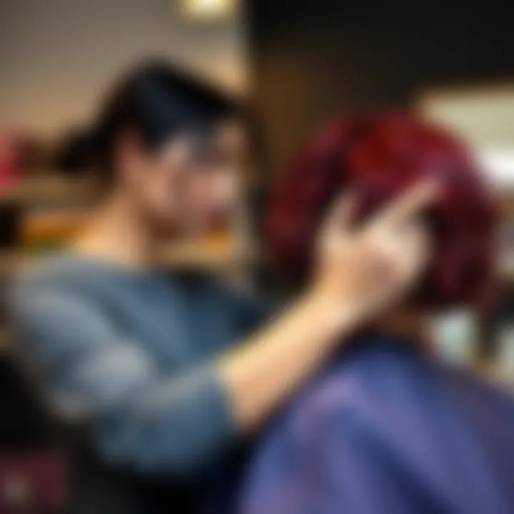 Essential Hair Care Tips for Color Treated Hair A professional stylist working on a client's hair color treatment