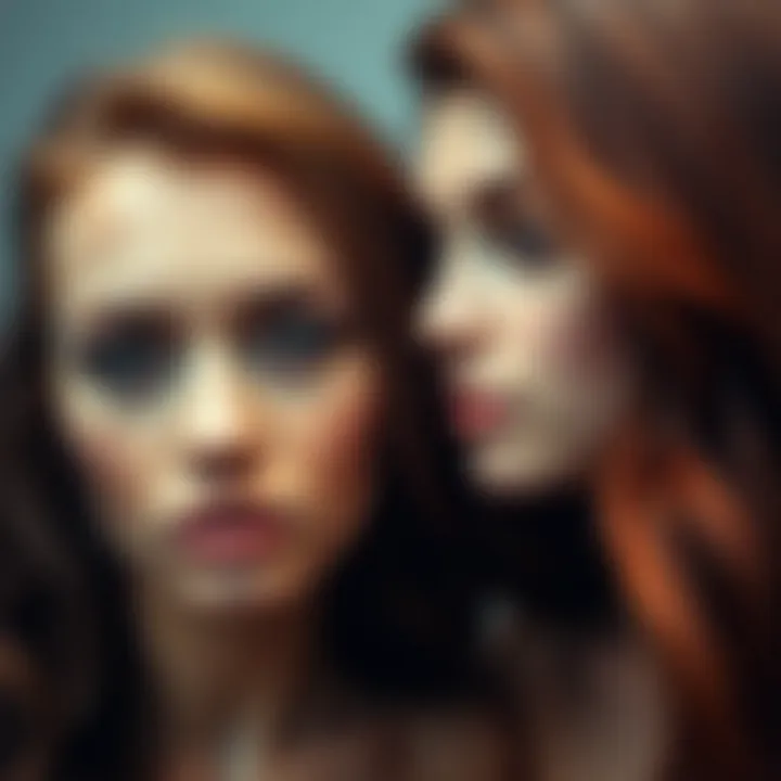 Skin Tone and Hair Color Compatibility Illustration showing skin tones and matching hair colors