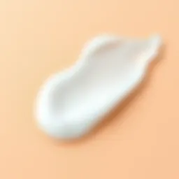 Close-up of BB cream texture on a skin surface