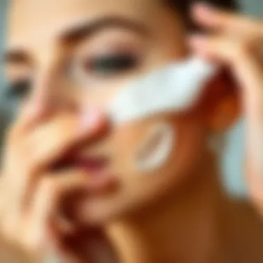 Applying BB Cream Effectively Illustration of BB cream application on skin