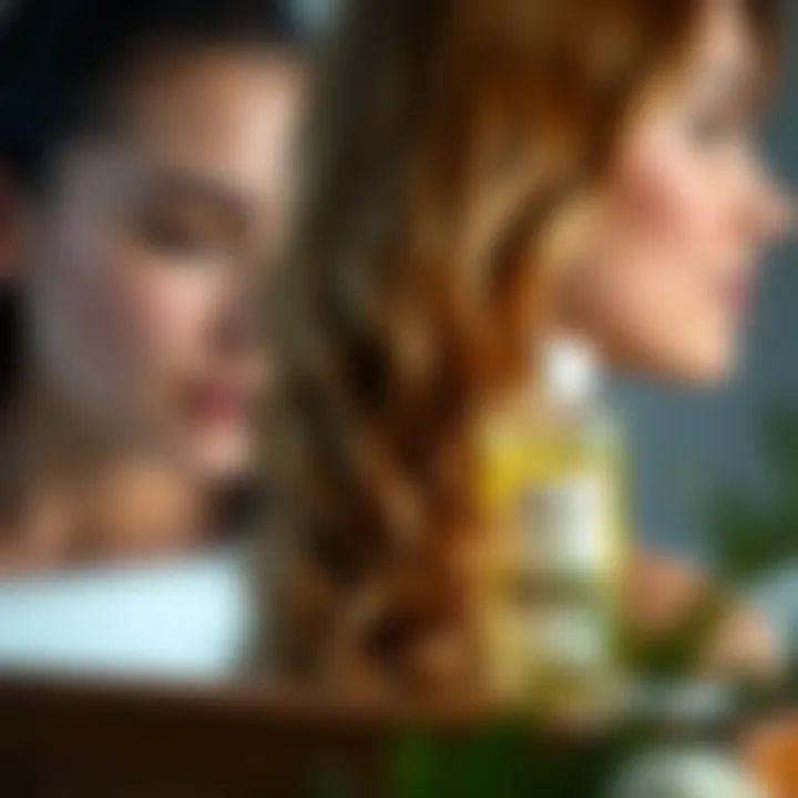 Benefits of Baby Oil Across Various Hair Types Different hair types benefiting from baby oil