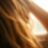 Nourished hair with baby oil