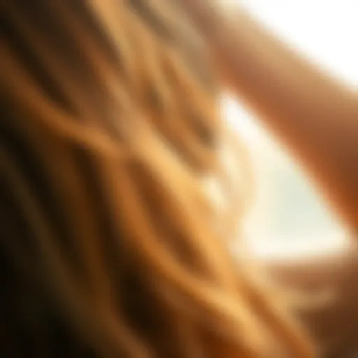 Nourished hair with baby oil