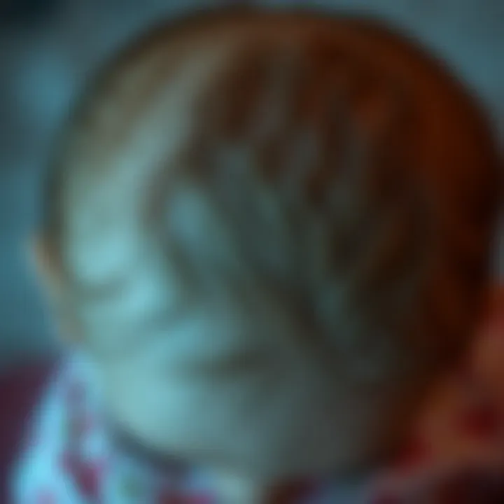 Close-Up of Infant Scalp Close-up of a baby's scalp to emphasize hair texture