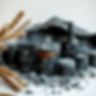 Aesthetic Arrangement of Bentonit Clay Products Aesthetic display of bentonite clay products