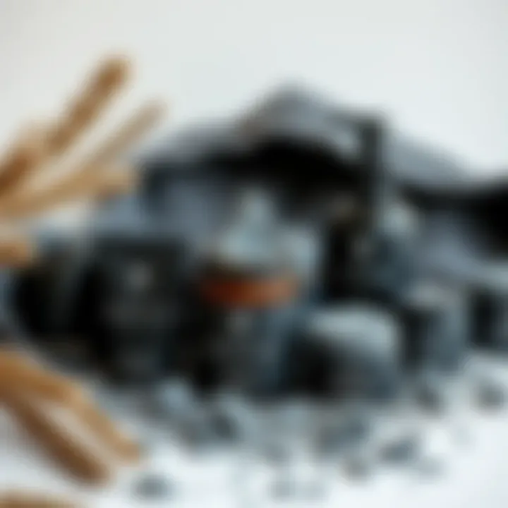 Aesthetic Arrangement of Bentonit Clay Products Aesthetic display of bentonite clay products