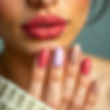 A chart illustrating best nail polish colors for different skin tones