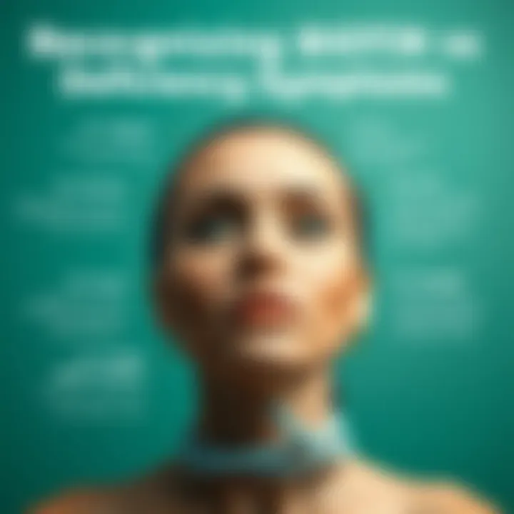 Recognizing Biotin Deficiency Symptoms Infographic detailing symptoms of Biotin deficiency