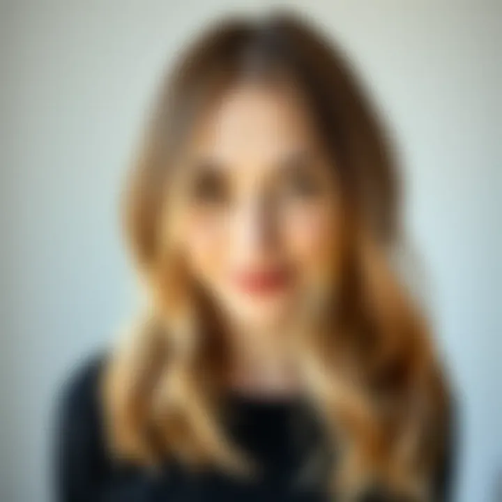 Transformative Balayage Effect Before and after comparison of balayage hairstyle