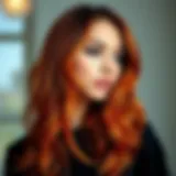 Vibrant hair color showcasing depth and highlights
