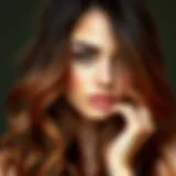 Vibrant hair color showcasing balayage technique