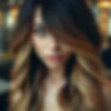 Beautifully blended ombre hair transformation