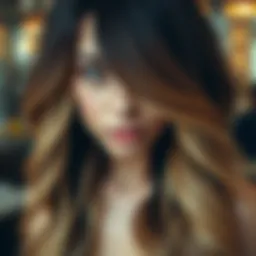 Beautifully blended ombre hair transformation