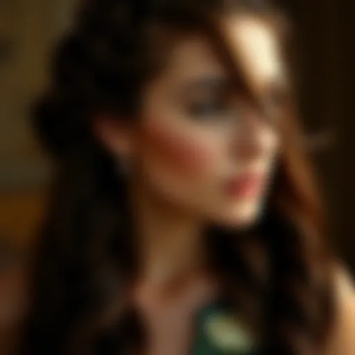 Elegant braided hairstyle showcasing intricate patterns