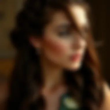 Intricate Braided Elegance Elegant braided hairstyle showcasing intricate patterns