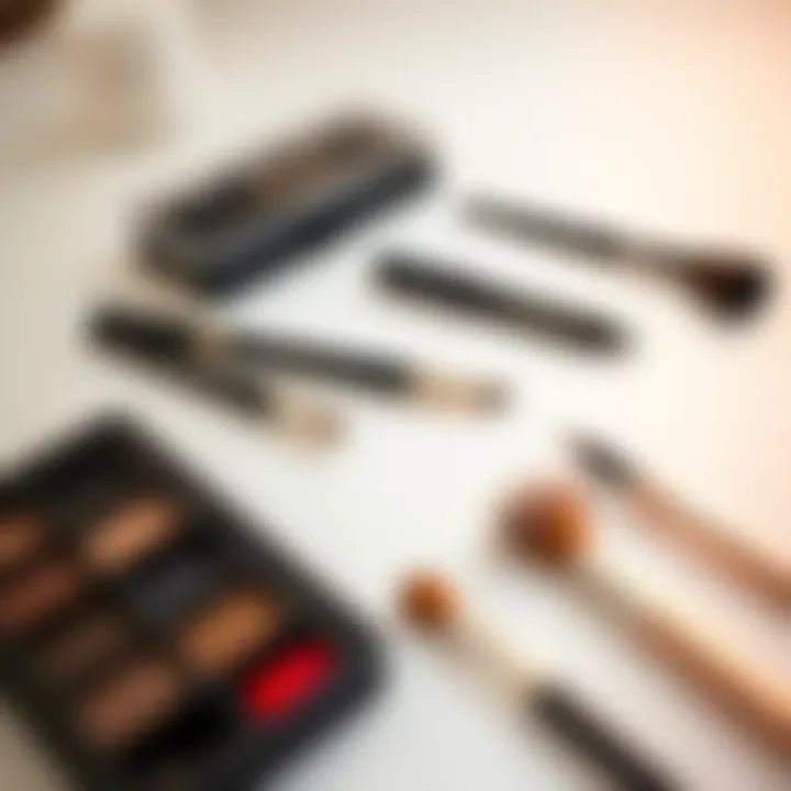 Aesthetic Brow Styling Tools and Products Aesthetic brow styling tools and products laid out neatly.