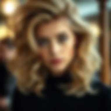 Close-up of Burcu Biricik with a captivating hairstyle