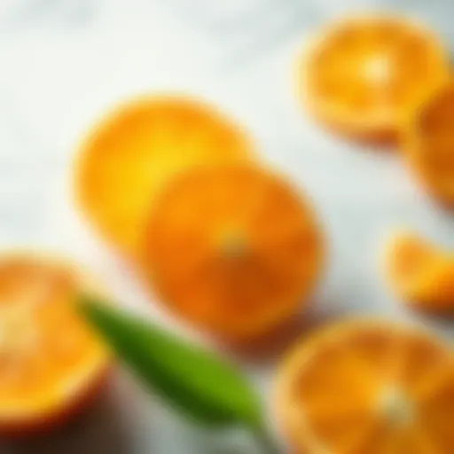 Vibrant orange slices symbolizing vitamin C benefits