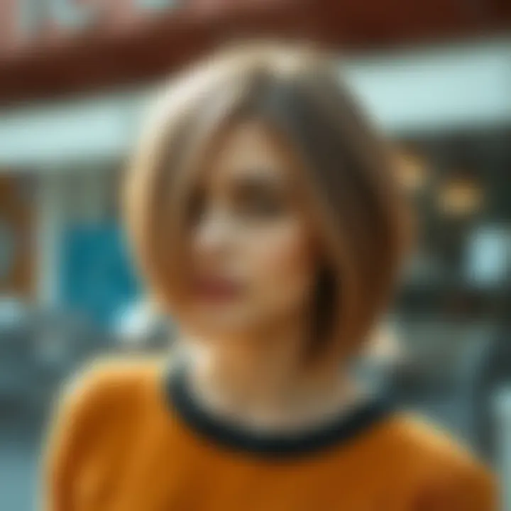 Casual bob hairstyle for everyday wear