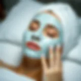 Luxurious hydrating mask application