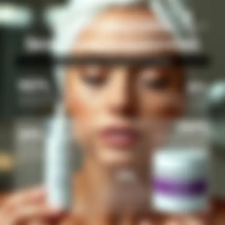 Infographic depicting personalized skin care recommendations