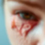 Illustration of skin pores and their structure