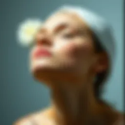 Visual representation of skin elasticity loss