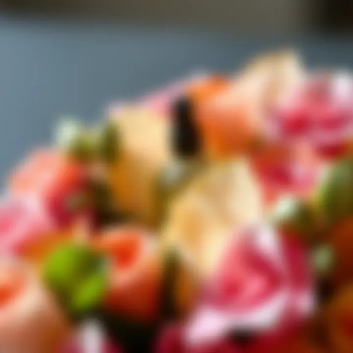 Fragrance Notes Arrangement Close-up of fragrance notes in a beautiful arrangement