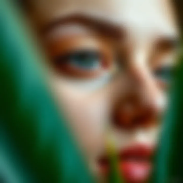 Groomed Brows Enhancing Facial Features Close-up on well-groomed brows that enhance facial features.