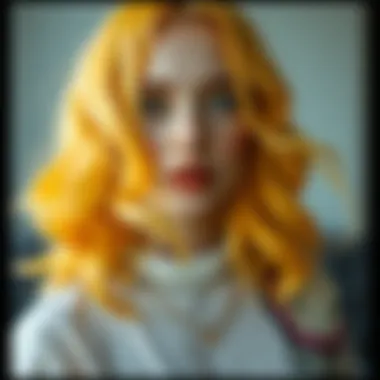 Innovative Styles with Yellow Hair Creative hairstyles featuring yellow hair