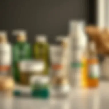 Chemical Curling Products Chemical treatment products arranged aesthetically