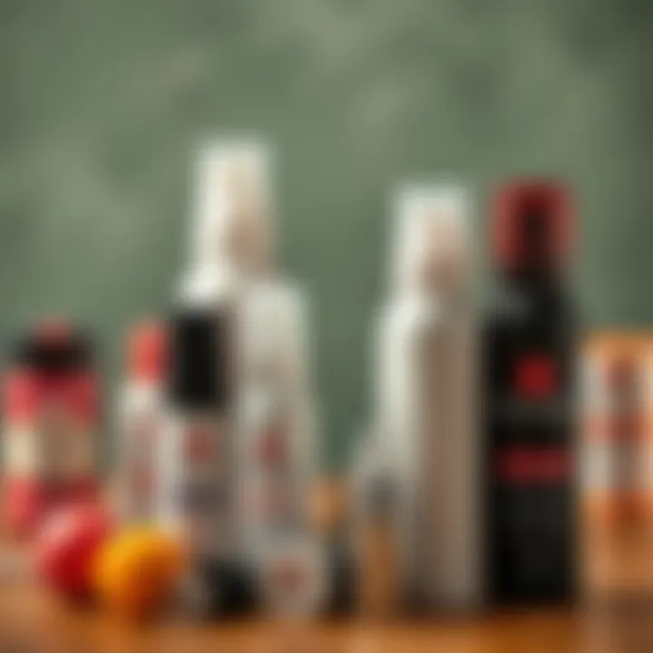 Different types of hair mousse products