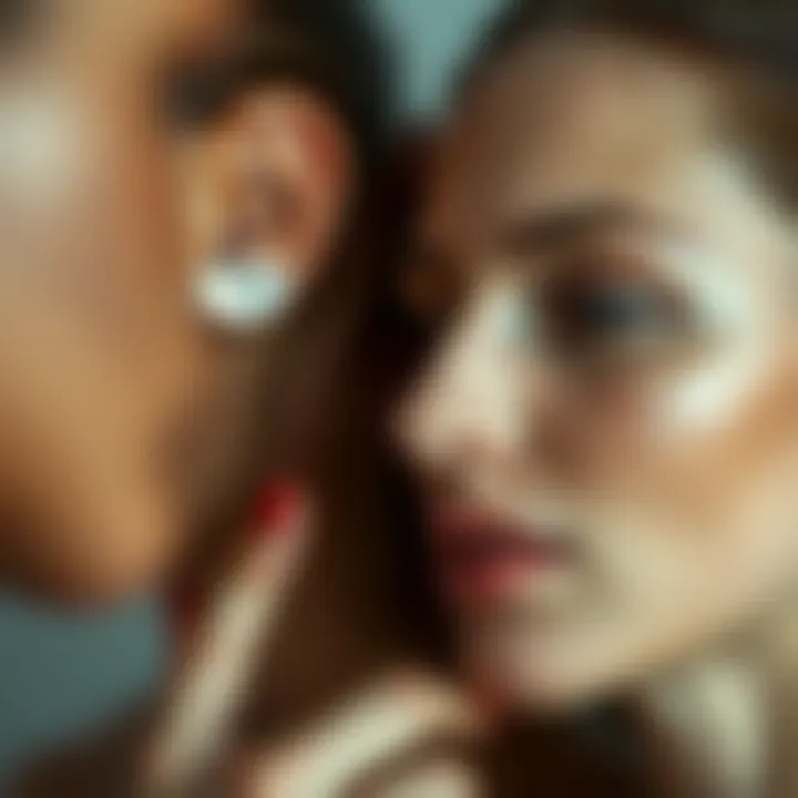 Fragrance Application Techniques for Skin Types Different skin types showcasing fragrance application