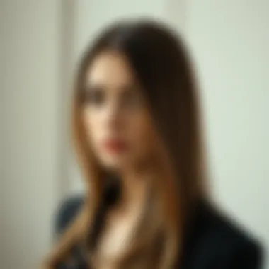 Stylish straight hair with subtle layers