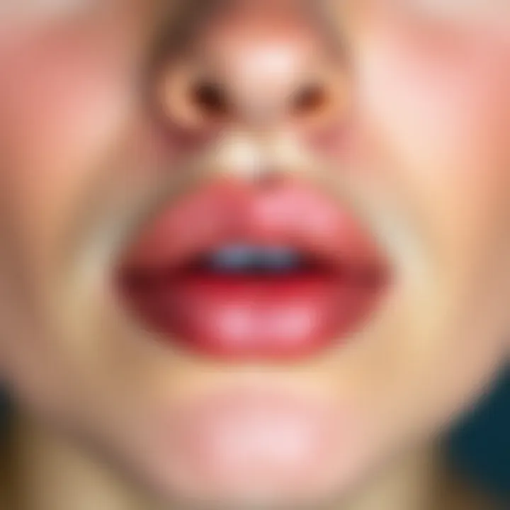 Transformative Results of Lip Exfoliation Visually striking before and after results of lip exfoliation