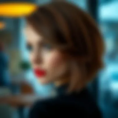 Elegant V Cut Hairstyle Elegant V cut hairstyle showcasing smooth layers and shine