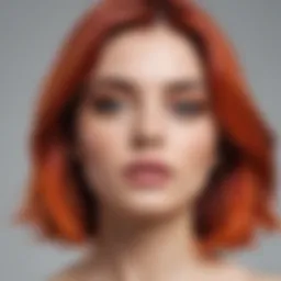 Vibrant dyed hair showcasing color fading effects