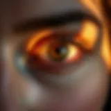 Striking Hazel Eyes Close-up view of striking hazel eyes reflecting light