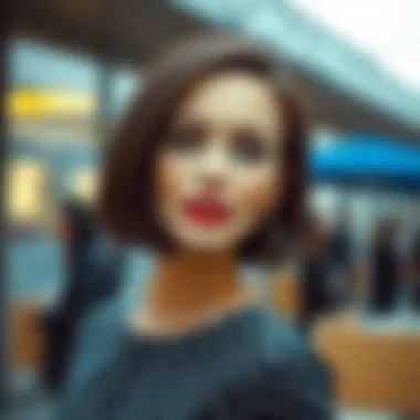 Elegant bob style for formal occasions