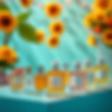 Refreshing summer scents displayed with vibrant colors