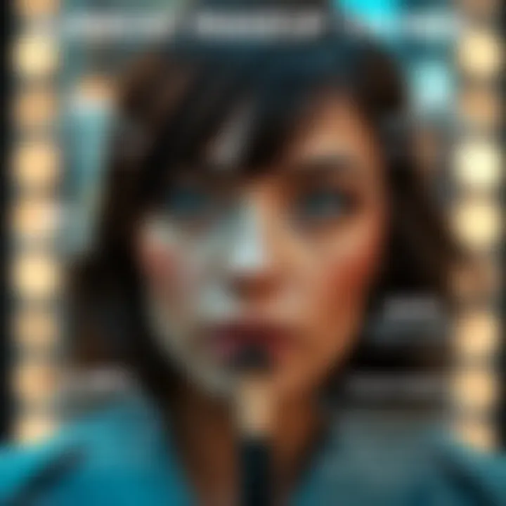 Infographic illustrating current makeup trends and user preferences