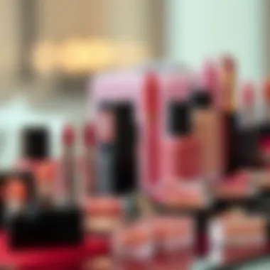 A timeline depicting the evolution of renowned makeup brands