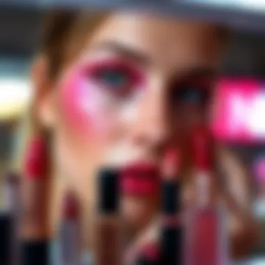 Visual analysis of global market positions of leading makeup brands