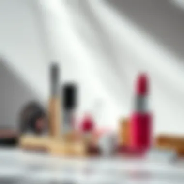 Iconic makeup products showcasing luxury and quality