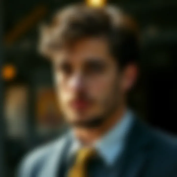 Dapper look with wavy short hair complemented by facial hair