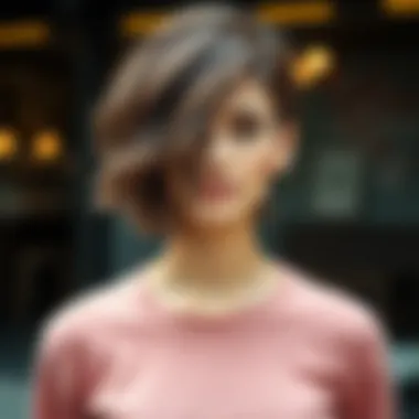 Casual wavy short haircut ideal for everyday wear